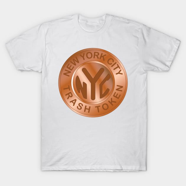 Trash Token (Bronze) T-Shirt by Michael Tutko